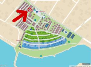 a map of a campus with the number on it at Mobile home 4US in Privlaka