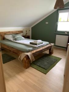 Postel nebo postele na pokoji v ubytování Appartement Kammblick