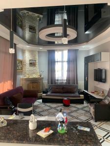 Posezení v ubytování Guest House Kakha