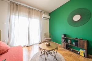 A seating area at The Athenian Nest