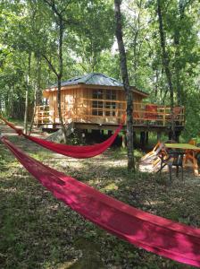 Zahrada ubytování Cabane Yourte