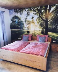 Postel nebo postele na pokoji v ubytování Solhof-Schömberg