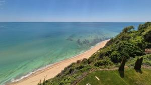 an aerial view of a beach and the ocean at Amazing panorama sea view apartment in Byala