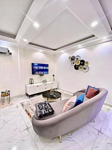 Posezení v ubytování Appartement des Lys