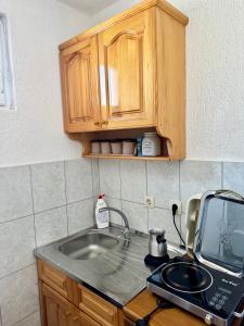 Kuchyň nebo kuchyňský kout v ubytování Apartments Zeneva