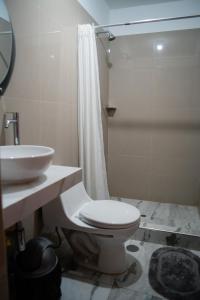 Ένα μπάνιο στο El Hogar de Olguita - Departamento Balcón