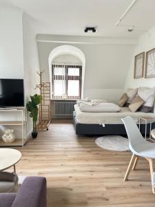 Χώρος καθιστικού στο Villa Rosenau in Herzens Nürnberg