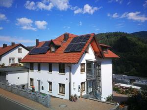 Bygningen som feriehuset ligger i