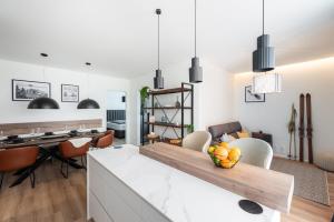 Kuchyň nebo kuchyňský kout v ubytování Endemit Apartment
