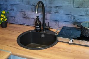 パルヌにあるCozy Apartment with Self Check-in & Free Parkingのキッチンシンク(ワイン1本付) +9枚の写真