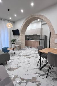 Kuchyň nebo kuchyňský kout v ubytování Eria's Junior Suite