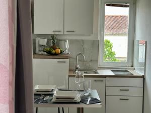 Kuchyň nebo kuchyňský kout v ubytování Apartmani More Krk