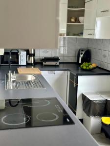 Kuchyň nebo kuchyňský kout v ubytování Apartmani More Krk