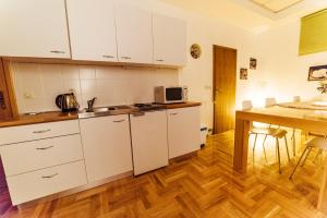 Kuchyň nebo kuchyňský kout v ubytování Apartment Đakovo