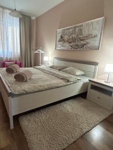 Postel nebo postele na pokoji v ubytování Apartman Teodora
