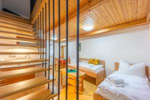 Postel nebo postele na pokoji v ubytování Exklusives Landhaus