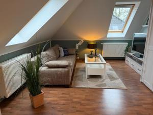 Χώρος καθιστικού στο Ferienwohnung Sommerwind