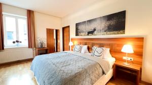 Voodi või voodid majutusasutuse Gästezimmer Karolina toas