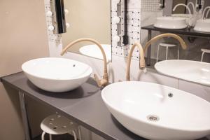 Vonios kambarys apgyvendinimo įstaigoje Hostel K3a