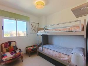 Posteľ alebo postele v izbe v ubytovaní Ayf 3 habitaciones en 1ª linea de playa