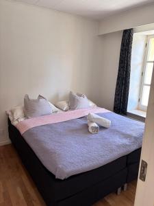 Ένα ή περισσότερα κρεβάτια σε δωμάτιο στο Modern city center apartment with history