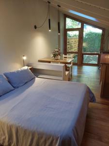 Postel nebo postele na pokoji v ubytování Monoambiente para huéspedes Silvana