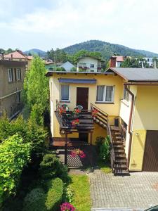 Widok na góry z tej kwatery prywatnej