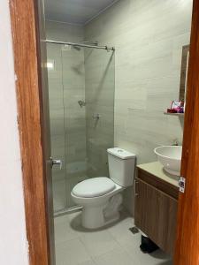 Koupelna v ubytování Hotel Pablo Jaraba Diaz