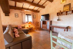 TV a/nebo společenská místnost v ubytování Catalunya Casas Peaceful Perfection , only 30km from Barcelona!