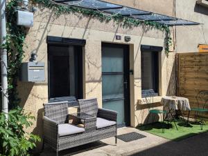 Bygningen som feriehuset ligger i