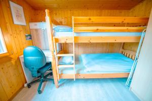 Postel nebo postele na pokoji v ubytování Chalet vue Alpes et lac