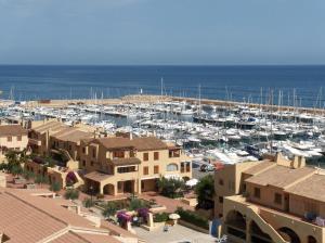 a view of a marina with a bunch of boats at Palo Mayor 21 in Altea