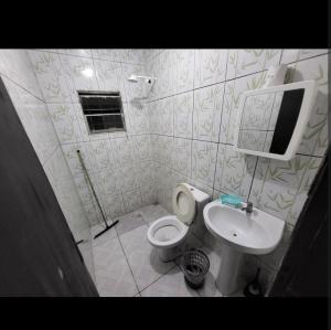 Koupelna v ubytování Residencial Romulo AP 3