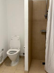 Koupelna v ubytování Guesthouse Hune