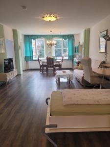 TV a/nebo společenská místnost v ubytování Apartments Villa del Arte
