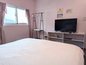 A television and/or entertainment centre at A-Lang Homestay