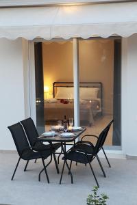 Χώρος καθιστικού στο Catherine's Studios Sivota