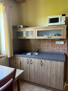 Kuchyňa alebo kuchynka v ubytovaní Apartmány F - chata SVOBODĚNKA