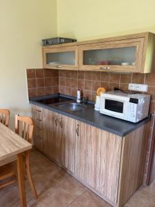 Kuchyňa alebo kuchynka v ubytovaní Apartmány F - chata SVOBODĚNKA