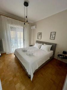 Postel nebo postele na pokoji v ubytování Mabys home