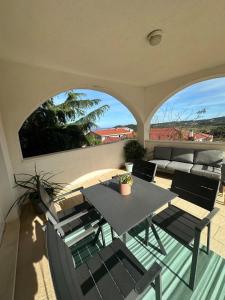Χώρος καθιστικού στο Toni`s Lemon Apartment