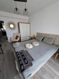 Et opholdsområde på 2025, New luxury apartment with stunning sea view in Balchik family amenities