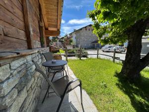 Zahrada ubytování HIBOU Chambres - Cogne
