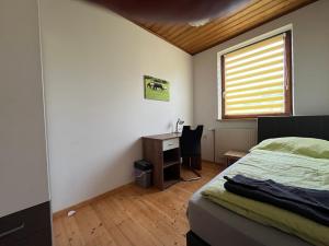 Łóżko lub łóżka w pokoju w obiekcie Feriendomizil Wachau