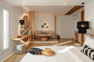 Postel nebo postele na pokoji v ubytování Almiriki Naxos Beachside Living
