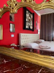 Posezení v ubytování Hotel Vila "Oda E Miqve"