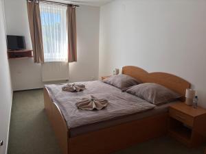 Postel nebo postele na pokoji v ubytování Ubytování Jívka 86