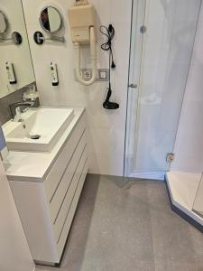 Koupelna v ubytování Gästehaus Margarete + 25 fotografií