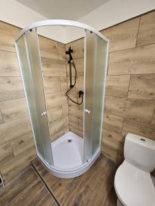 Koupelna v ubytování Apartmány ŠTĚSTÍ