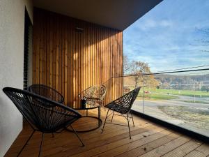 Balkón nebo terasa v ubytování Vinnlake Apartmán